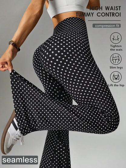 Women'S Solid High Waist Sports Leggings, Casual Comfy Breathable Skinny Pants for Yoga Gym Workout Running, Ladies Sportswear, Athletic Sportswear for All Seasons, Flare Leggings, Skinny Yoga Bottoms, Fitness Pants, Fitness Training Pant