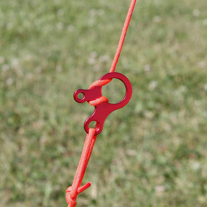 Guyline Cord Adjuster Rope Tensioner Tent Guy Line Paracord Tightener Loop Alien Aluminum Alloy for Camping Hiking (Gold (Snail Shape) - 12 Pack)